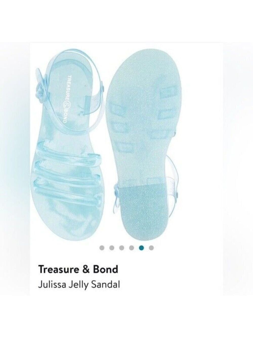 Treasure & Bond BNWT girls blue jelly sandals NEW